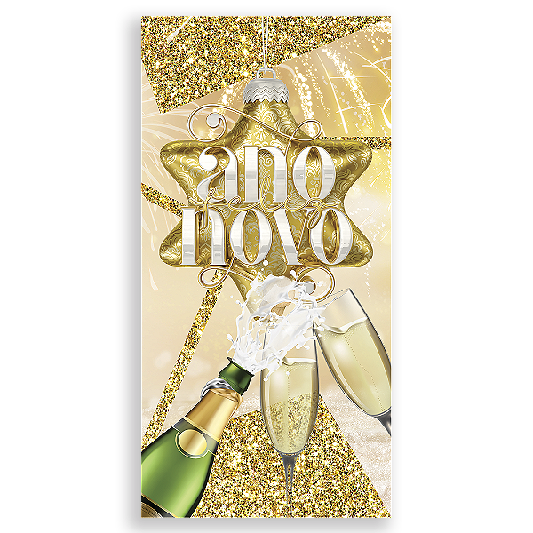 Faixa Lateral Sublimado 3D - Ano Novo