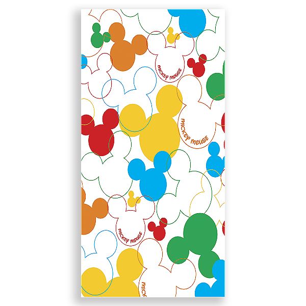 Faixa Lateral Sublimado 3D - Fundo Mickey