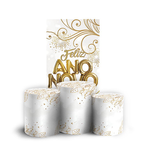 Faixa Lateral e Trio Cilindro Sublimado 3D Vest Facil - Ano Novo