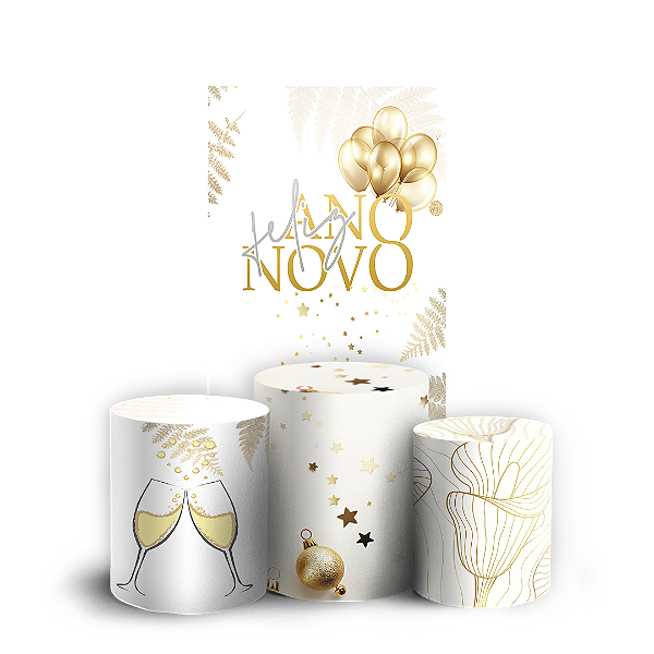 Faixa Lateral e Trio Cilindro Sublimado 3D Vest Facil - Ano Novo