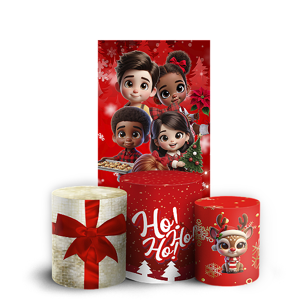 Faixa Lateral e Trio Cilindro Sublimado 3D Vest Facil - Natal