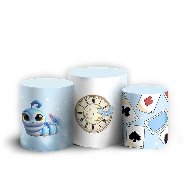 Trio Cilindro Sublimado 3D - Alice