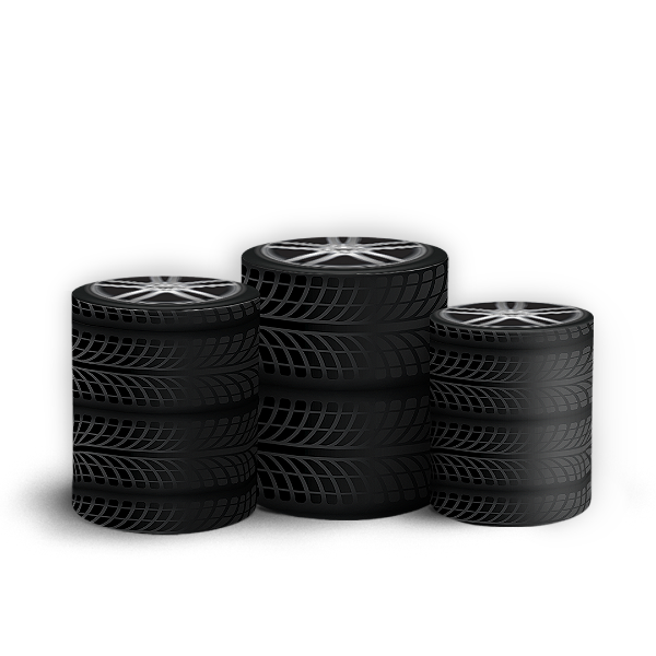 Trio Cilindro Sublimado 3D - Pneu Carro