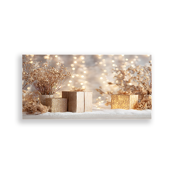 Painel Retangular Sublimado 3D - Fundo Fotografico Natal