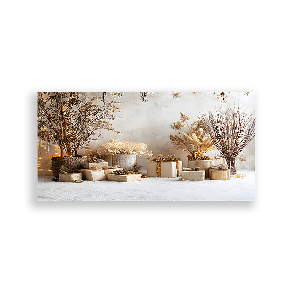 Painel Retangular Sublimado 3D - Fundo Fotografico Natal