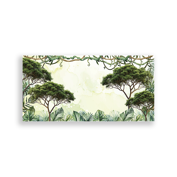 Painel Retangular Sublimado 3D - Fundo Safari