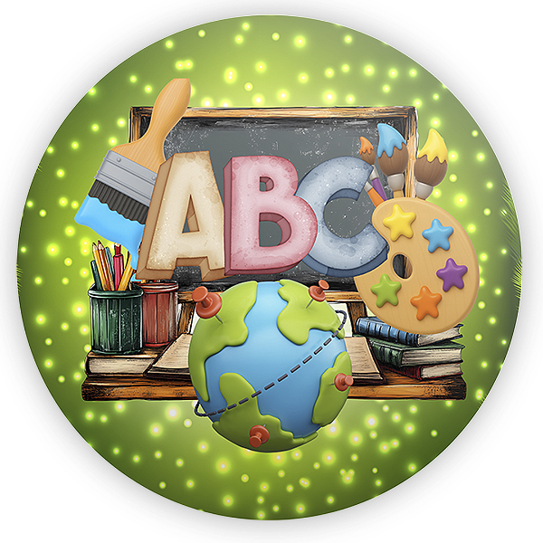 Painel Redondo Sublimado 3D - Formatura Abc