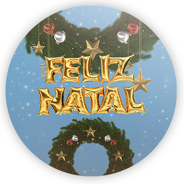 Painel de Mesa Sublimado 3D - Natal