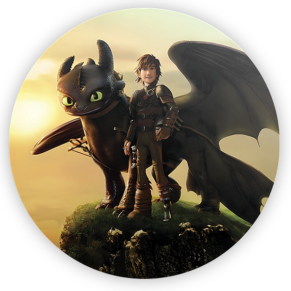 Painel de Mesa Sublimado 3D - Como Treinar Seu Dragão