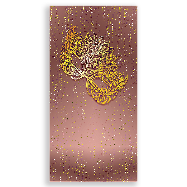 Faixa Lateral Sublimado 3D - Baile de Máscaras -Vivi Mide