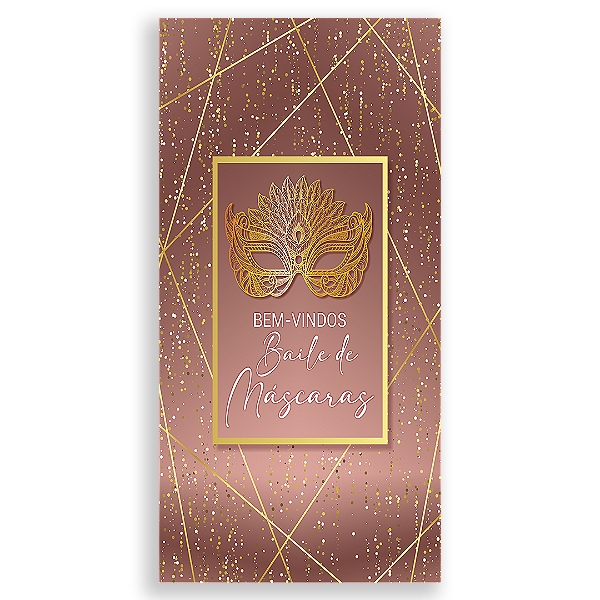 Faixa Lateral Sublimado 3D - Baile de Máscaras -Vivi Mide