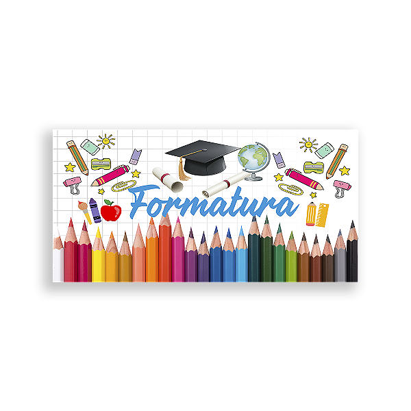 Painel Retangular Sublimado 3D - Formatura Abc