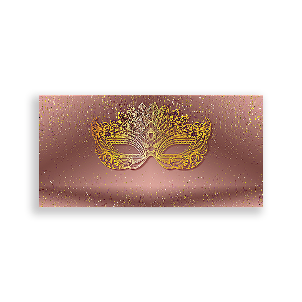 Painel Retangular Sublimado 3D - Baile de Máscaras -Vivi Mide