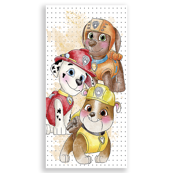 Faixa Lateral Sublimado 3D - Patrulha Canina