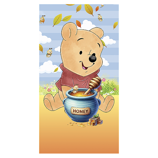Faixa Lateral Sublimado 3D - Ursinho Pooh