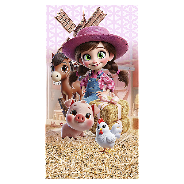 Faixa Lateral Sublimado 3D - Fazendinha