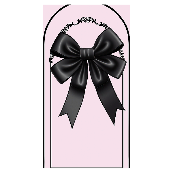 Faixa Lateral Sublimado 3D - Laço Rosa