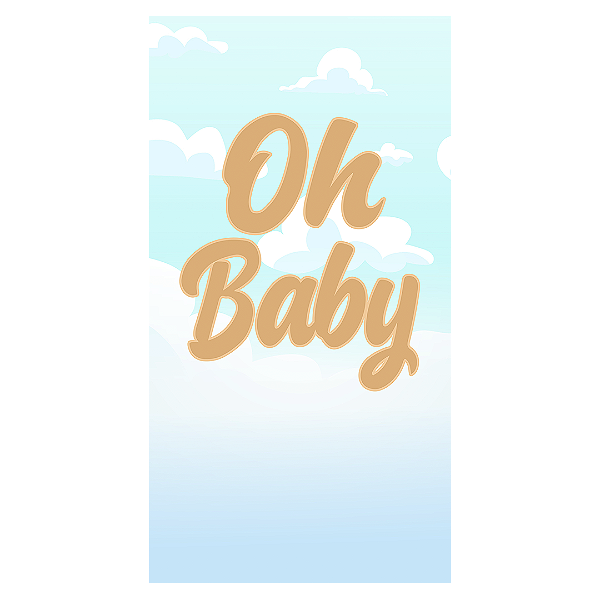 Faixa Lateral Sublimado 3D - Urso Oh Baby