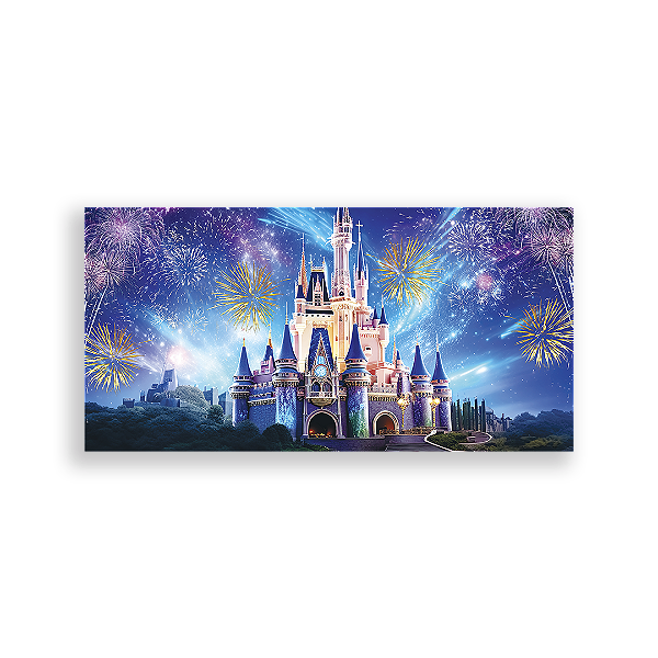 Painel Retangular Sublimado 3D - Castelo