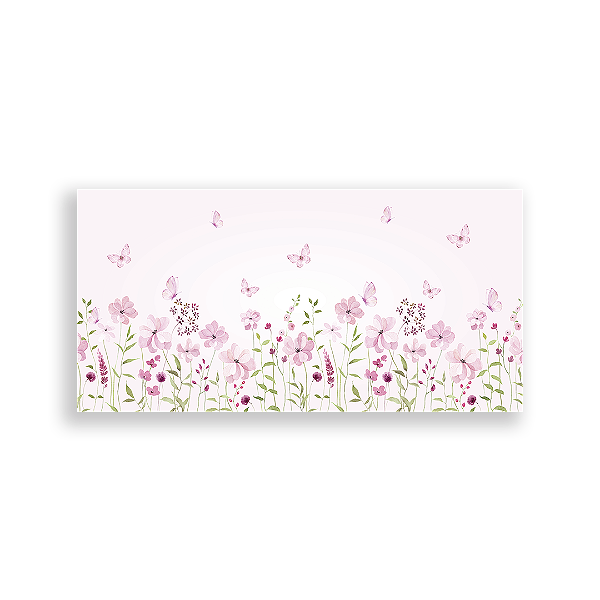 Painel Retangular Sublimado 3D - Flores