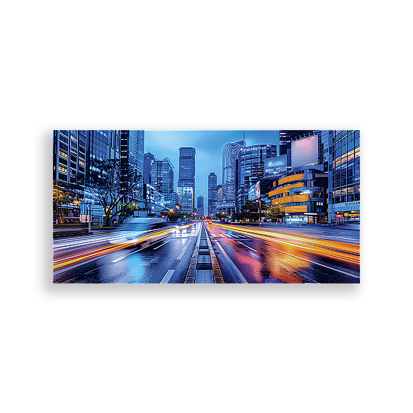 Painel Retangular Sublimado 3D - Prédios