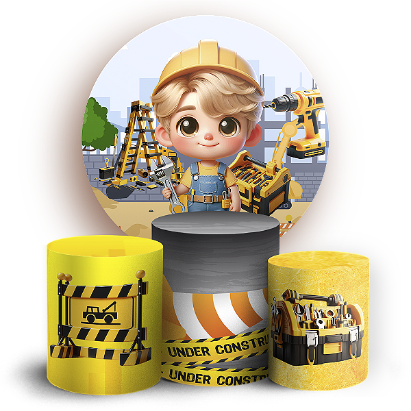 KIT Redondo e Trio Sublimado 3D - Construção