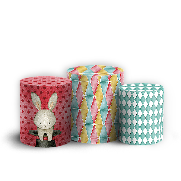 Trio Cilindro Sublimado - Circo