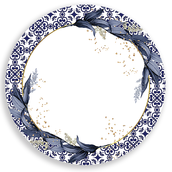 Painel Redondo Sublimado - Floral