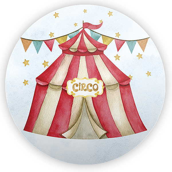 Painel Redondo Sublimado - Circo