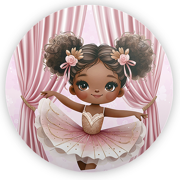 Painel Redondo Sublimado - Bailarina