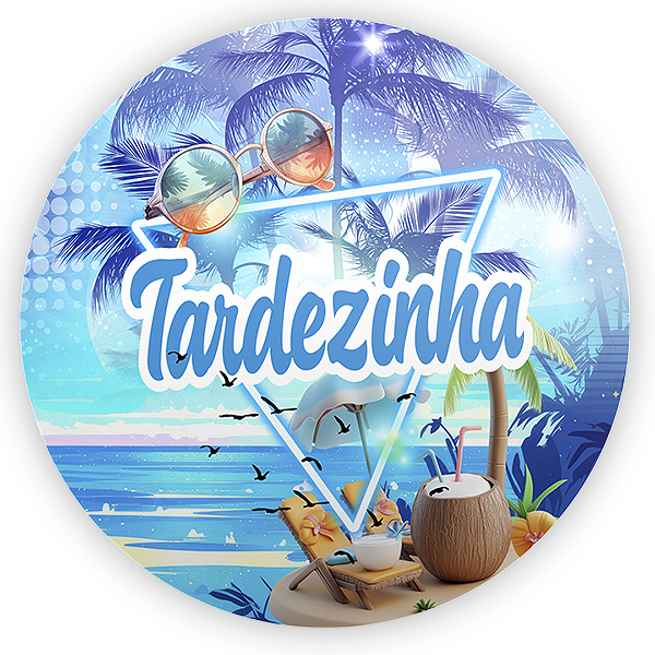 Painel Redondo Sublimado - Tardezinha