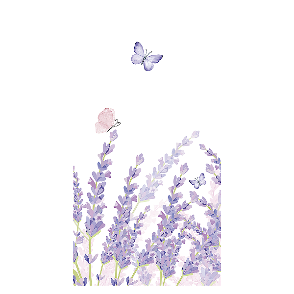 Faixa Lateral Sublimado - Floral Lavanda