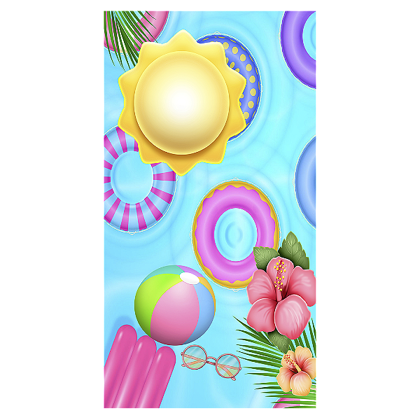 Faixa Lateral Sublimado - Pool Party