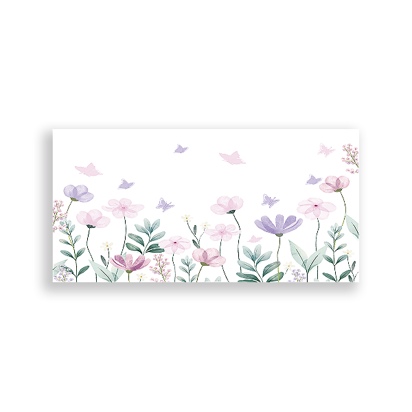 Painel Retangular Sublimado - Floral
