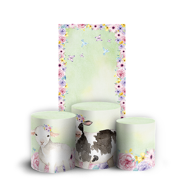 Faixa Lateral e Trio Cilindro Sublimado - Fazendinha