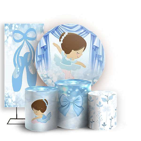 KIT Redondo Trio e Faixa Sublimado - Bailarina