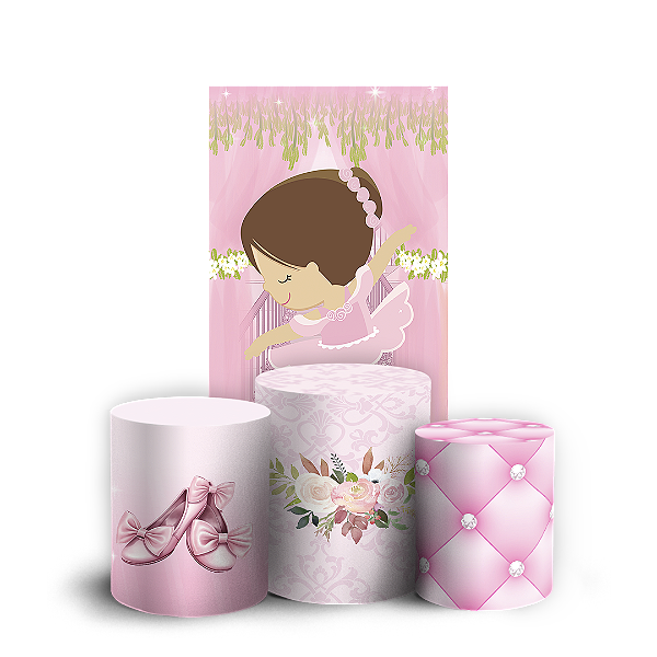 Faixa Lateral e Trio Cilindro Sublimado - Bailarina