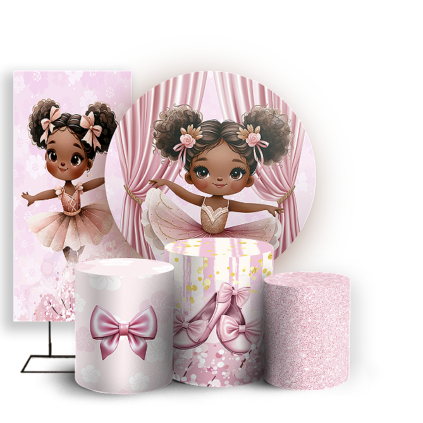 KIT Redondo Trio e Faixa Sublimado - Bailarina