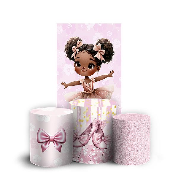 Faixa Lateral e Trio Cilindro Sublimado - Bailarina