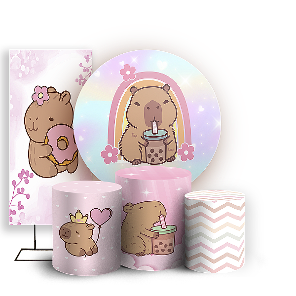 KIT Redondo Trio e Faixa Sublimado - Capivara