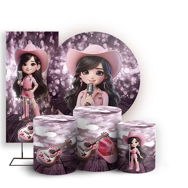 KIT Redondo Trio e Faixa Sublimado - Ana-Castela-Boiadeira