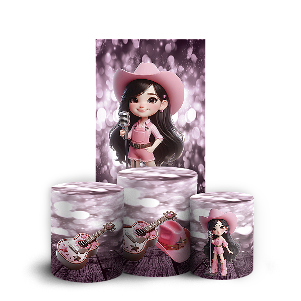 Faixa Lateral e Trio Cilindro Sublimado - Ana Castela Boiadeira