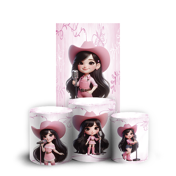 Faixa Lateral e Trio Cilindro Sublimado - Ana Castela Boiadeira 1