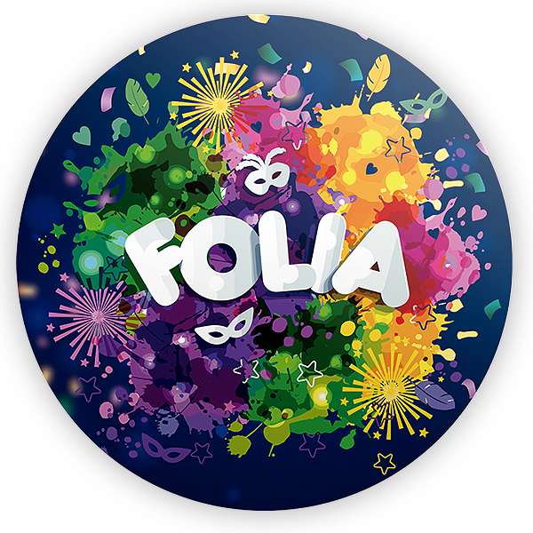 Painel de Mesa Sublimado 3D - Carnaval