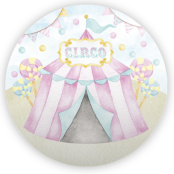 Painel de Mesa Sublimado 3D - Circo