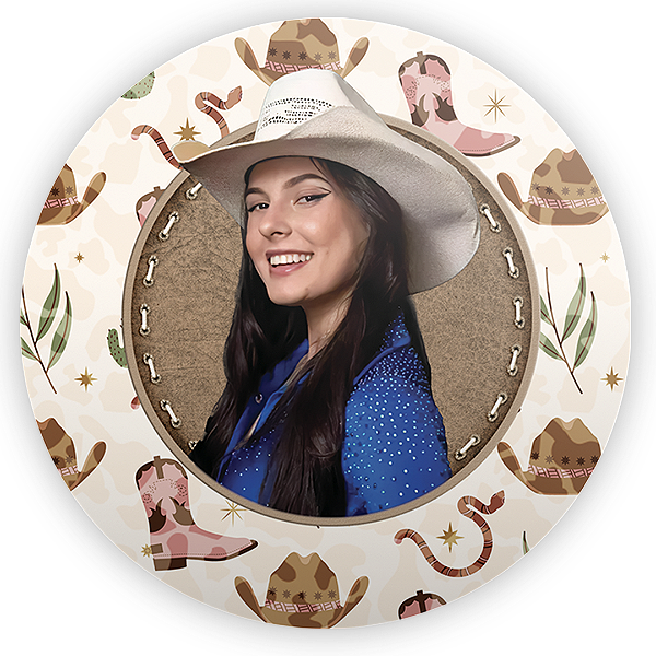 Painel de Mesa Sublimado 3D - Ana Castela Boiadeira