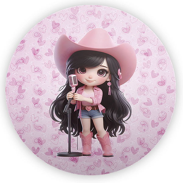 Painel de Mesa Sublimado 3D - Ana Castela Boiadeira