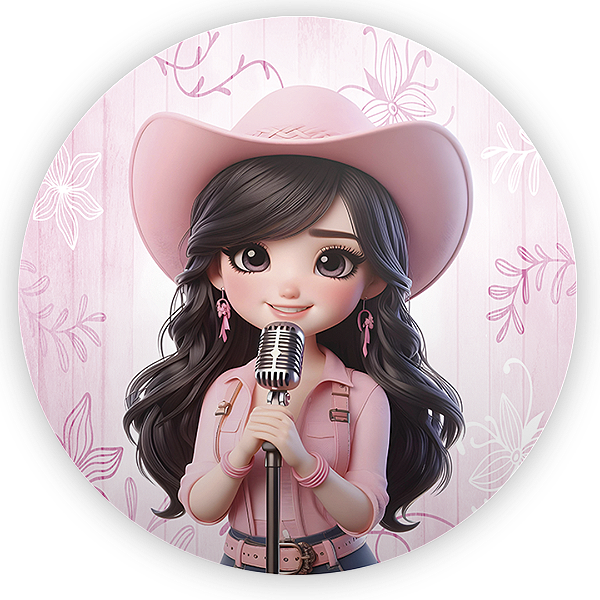 Painel de Mesa Sublimado 3D - Ana Castela Boiadeira