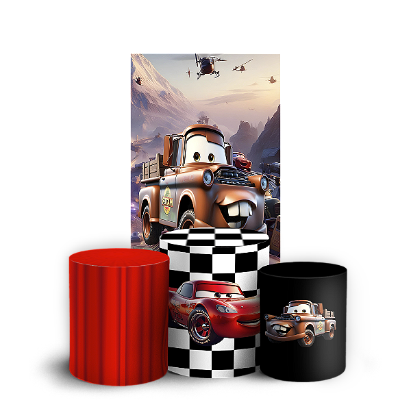 Faixa Lateral e Trio Cilindro Sublimado - Carros