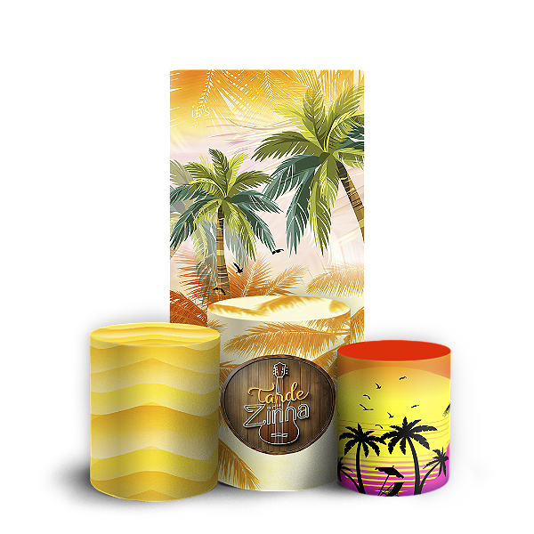 Faixa Lateral e Trio Cilindro Sublimado - Tardezinha